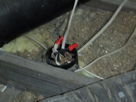 faulty wiring in attic